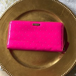 Kate Spade Hot Pink Patent Leather Wallet